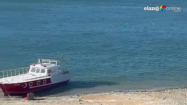 Pertek'te fırtına feribotu sürükledi