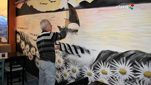 Çizdiği resimlerle işletmelerin aranan ismi oldu