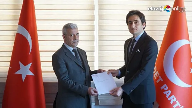 Saadet Partisi Maden ilçe başkanlığında bayrak değişimi