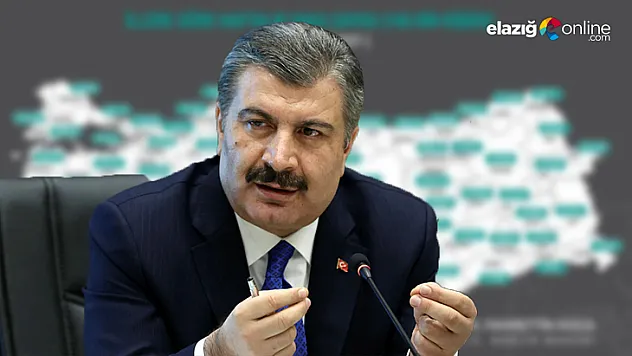 Sağlık Bakanı Fahrettin Koca Haritayı Paylaştı