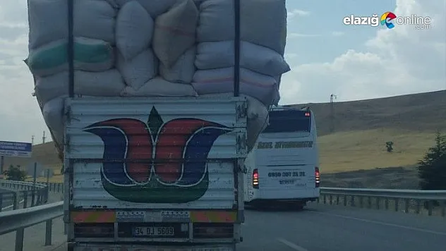 Saman yüklü kamyonlar kazalara davetiye çıkarıyor