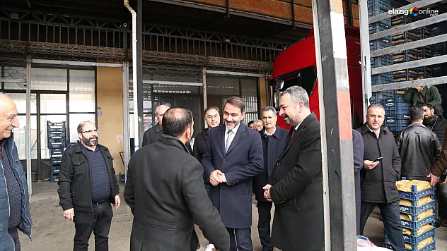 Sebze Hali esnafından Başkan adayı Duran'a yoğun ilgi!