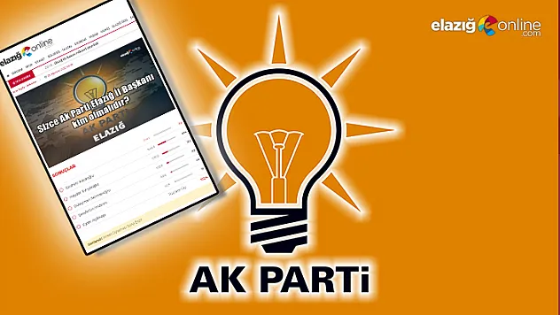 'Sizce Ak Parti Elazığ İl Başkanı Kim Olmalıdır' anketi sonuçlandı