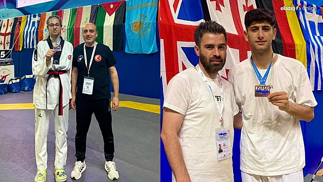 Taekwondo'da Elazığ'a 2 madalya