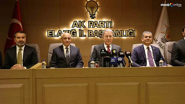 Hulusi Akar'dan Elazığ'da Barış ve Kalkınma Vurgusu: 'Her Zorluğu Aşarız'