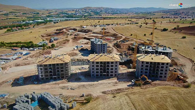 Elazığ'da kalıcı konutların yapımı hızla sürüyor