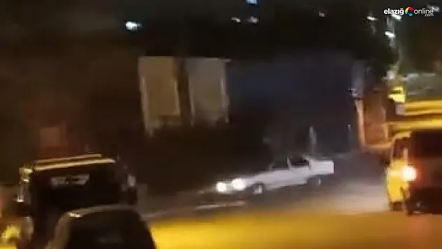 Elazığ Sanayi Mahallesi'nde Tehlikeli Drift! O Anlar Kameraya Yansıdı!