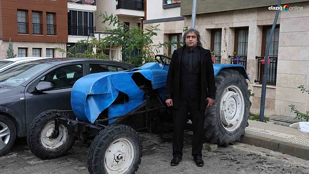 Elazığ'ın ustalarından güneş enerjili traktör!