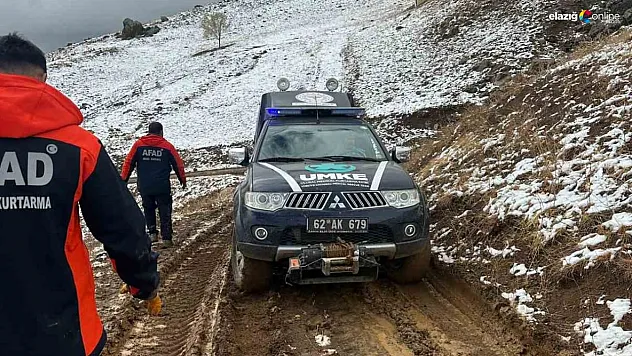Tunceli'de ekipler hastalanan kadın için seferber oldu