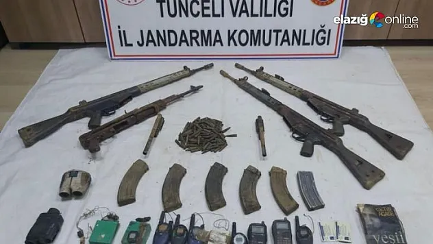 Tunceli'de Eren-Abluka7 operasyonunda silah ve yaşam malzemesi ele geçirildi