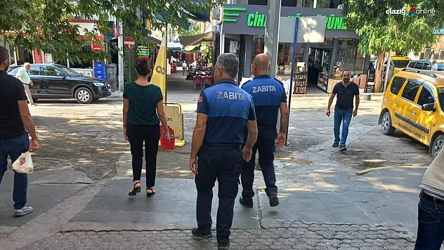 Tunceli'de kaldırım işgaline yönelik denetim: 9 esnafa para cezası