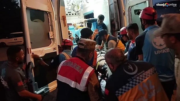 Tunceli'de kayalıkta düşen kadın ekiplerce kurtarıldı