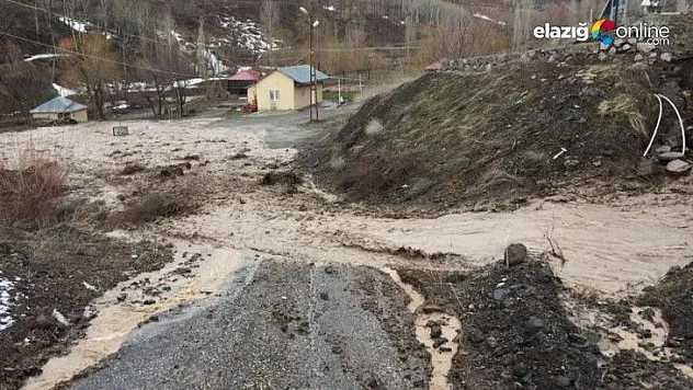 Tunceli'de kuvvetli sağanak taşkına neden oldu