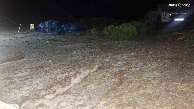 Tunceli'de temmuz ayında kar ve dolu sürprizi