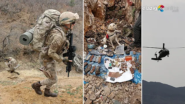 Tunceli'de teröristlerin kullandığı 8 sığınak imha edildi