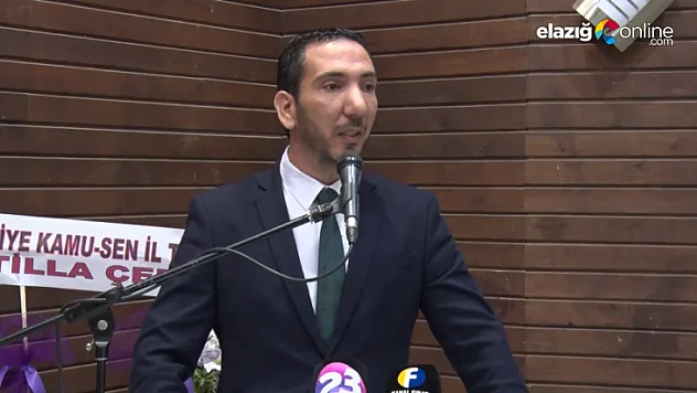 Türk Eğitim-Sen Elazığ şubesinin yeni başkanı Fatih Murat Taşkın oldu