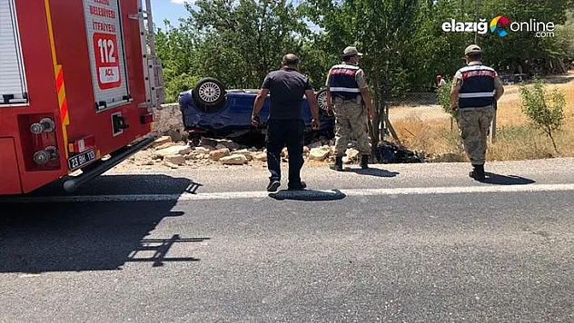 Uzman çavuş yeni görev yerine giderken kaza yaptı