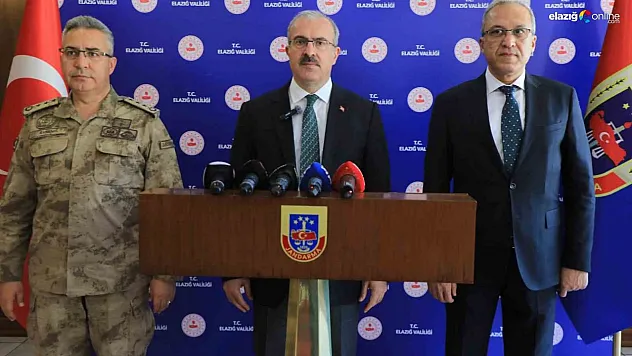 Vali Toraman Elazığ'daki asayiş istatistiklerini paylaştı