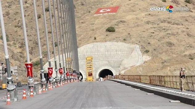 Yeni Kömürhan Köprüsü ve tüneli açılış için gün sayıyor