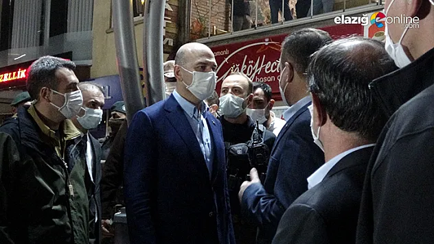 Bakan Soylu, gece yarısı Hakkari caddelerinde