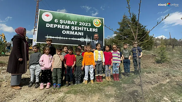 Elazığ'da 'Deprem Şehitleri Hatıra Ormanı' oluşturuldu