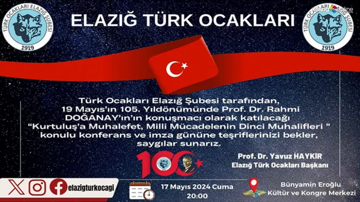 19 Mayıs'ın 105. yıldönümünde anlamlı konferans!