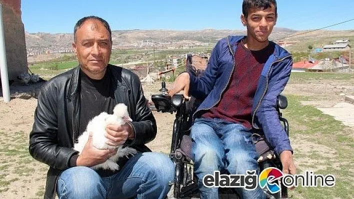 Baba ile engelli oğlunun başarısı