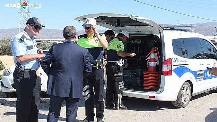 Elazığ'da trafik güvenliği denetimi