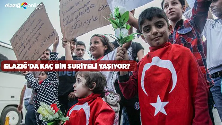 Elazığ'da kaç Suriyeli barınıyor?