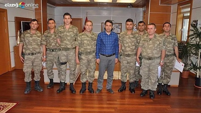 Jandarma personeline başarı belgesi
