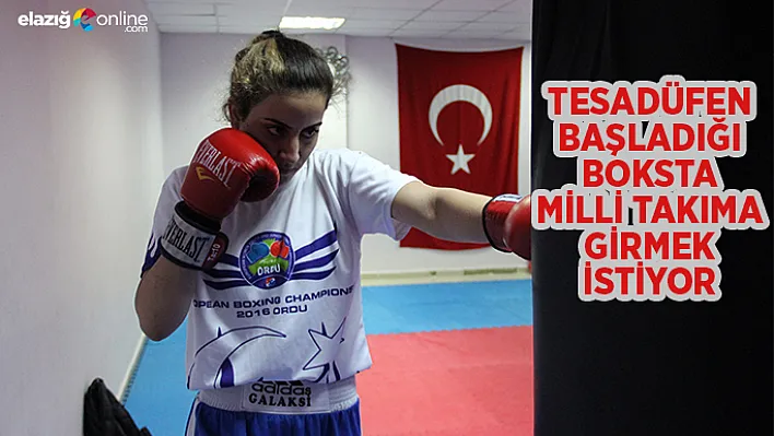 Tesadüfen başladığı boksta milli takıma girmek istiyor