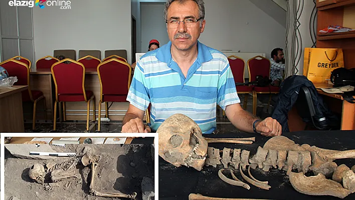 Harput kazılarında insan iskeleti bulundu