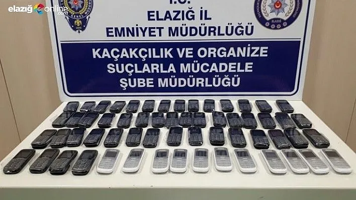 Yol uygulamasında kaçak telefonlar ele geçirildi!