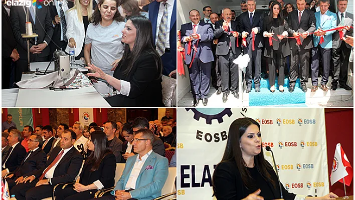 Bakan Sarıeroğlu, dikiş makinesinin başına geçti