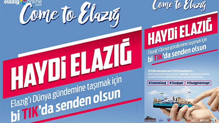 Bir Tıkta Senden Olsun! 'Elazığ Günlerine Gel'