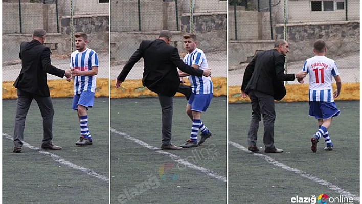 Başkandan Futbolcusuna Tekme!