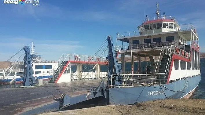 Elazığ-Çemişgezek arası feribot seferleri iptal !
