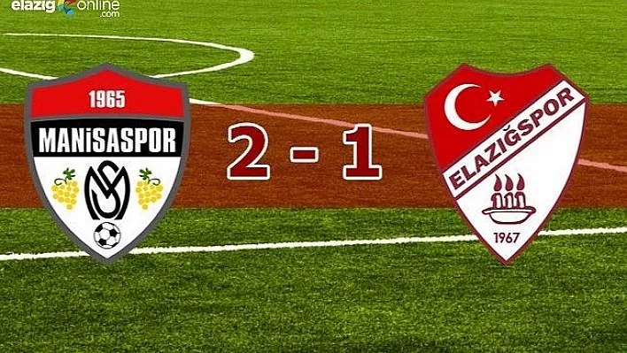 Elazığspor Manisa'da kaldı