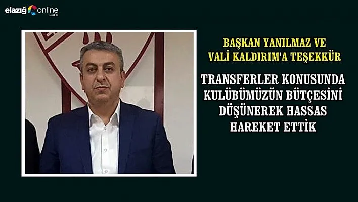Başkan Karataş: Transfer tahtasını açtık. Camiamıza hayırlı olsun!