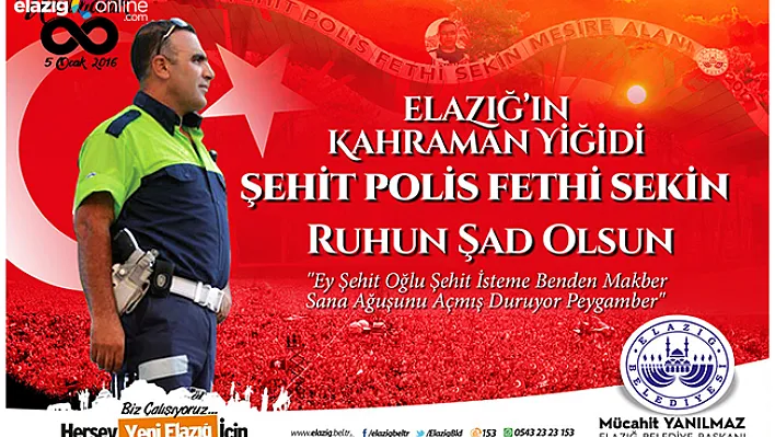 &quotKahraman Şehidimizi Rahmetle Anıyoruz"