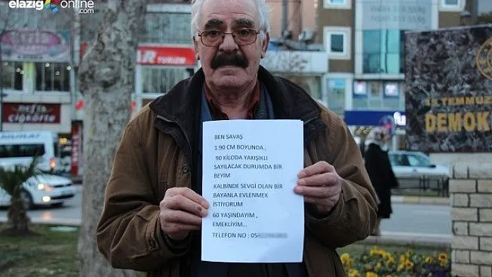 Savaş Gakgo mutluluğu yakalayacağı &quoteşi&quot ilanla arıyor!