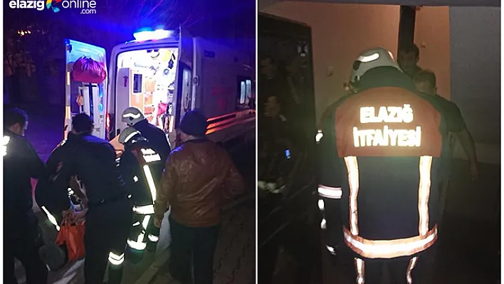 Yangında mahsur kaldı, itfaiye kurtardı