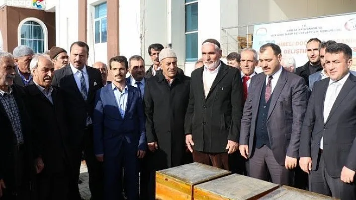 Arıcak'ta arıcılara 560 kovan dağıtıldı