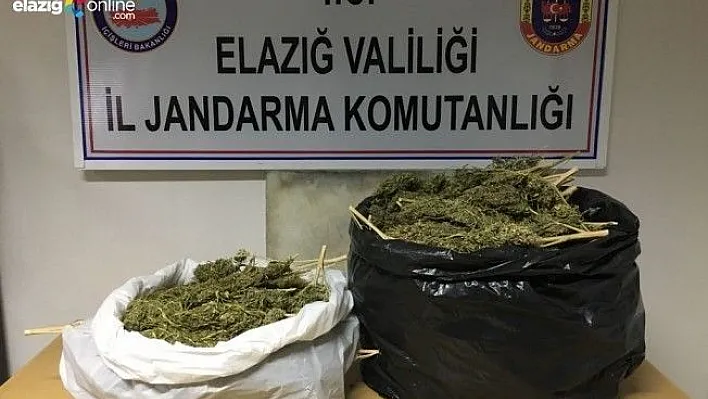 Elazığ'da 7 kilo esrarla yakalanan 3 şüpheli tutuklandı