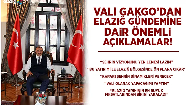 Vali Kaldırım'dan Önemli Açıklamalar!