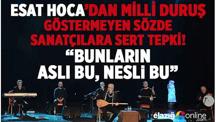 &quotBunların Aslı Bu, Nesli Bu"