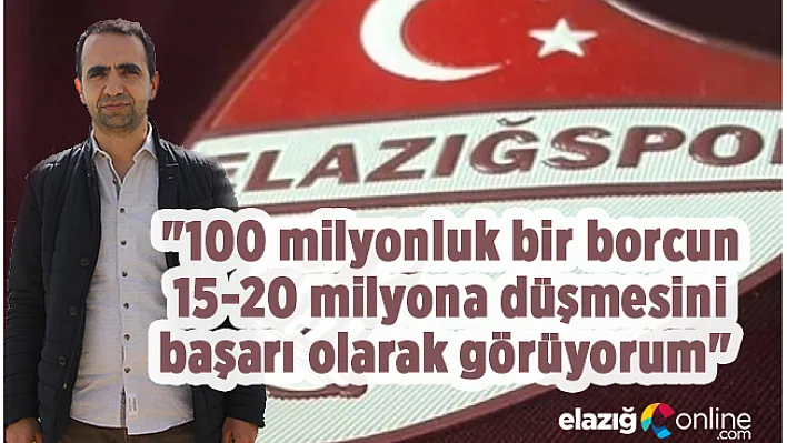 &quotLiglerdeki birçok kulüp borç içinde yüzüyor, bizim az bir borcumuz kaldı"