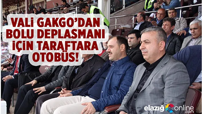 Bolu'ya Otobüsler Vali Gakgo'dan!