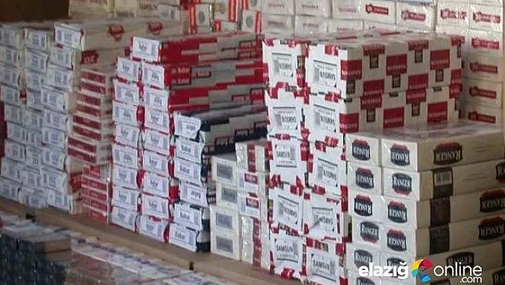 Bin 700 paket kaçak sigara ele geçirildi