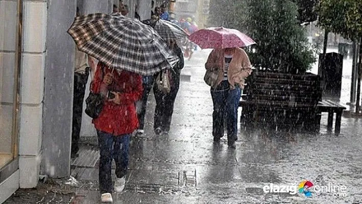 Elazığ, Tunceli ve Bingöl için kuvvetli yağış uyarısı!